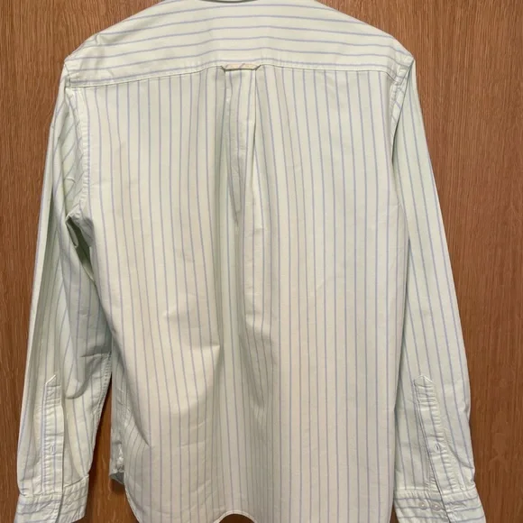 Brooks Brother Red Fleece Oxford button down striped large - Picture 3 of 5